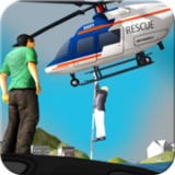 直升机的模拟救援游戏